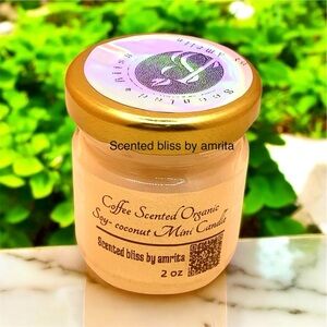 Coffee Scented Organic Soy-Coconut Candle